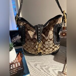 vintage Coach Legacy Perforated Signature Hobo bag